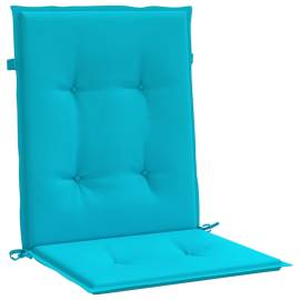 Perne pentru scaune cu spătar mic, 4 buc., turcoaz, textil, 4 image