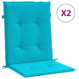 Perne pentru scaune cu spătar mic, 4 buc., turcoaz, textil, 2 image