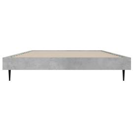 Cadru de pat, gri beton, 90x190 cm, lemn prelucrat, 6 image