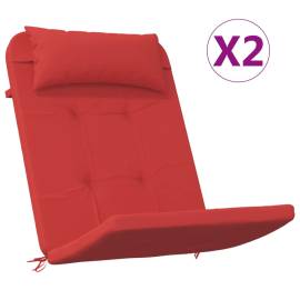 Perne pentru scaun adirondack, 2 buc, roșu, textil oxford, 2 image