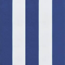 Pernă bancă grădină, dungi albastru/alb, 120x50x7 cm, textil, 6 image
