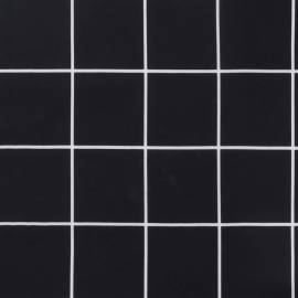 Perne bancă de grădină 2 buc. negru carouri 120x50x7 cm textil, 7 image