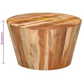 Măsuță de cafea, Ø52x30 cm, lemn masiv de acacia, 7 image