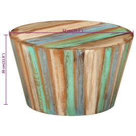 Măsuță de cafea, Ø52x30 cm, lemn masiv reciclat, 7 image
