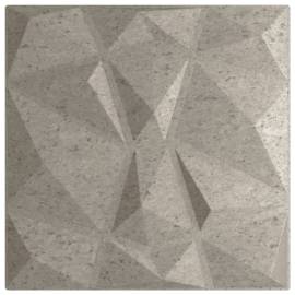 Panouri de perete 24 buc. beton gri 50x50 cm eps 6 m² diamant, 6 image