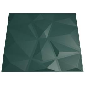 Panouri de perete 48 buc. verde 50x50 cm eps 12 m² diamant, 5 image
