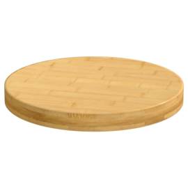 Blat de masă, Ø40x4 cm, bambus