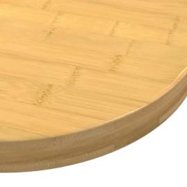 Blat de masă, Ø40x4 cm, bambus, 3 image