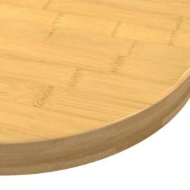 Blat de masă, Ø50x4 cm, bambus, 3 image