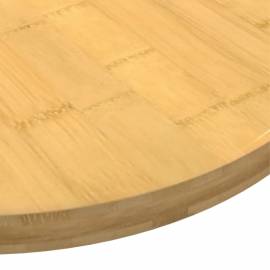 Blat de masă, Ø70x2,5 cm, bambus, 3 image