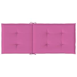 Perne de scaun spătar înalt, 6 buc., roz, textil, 6 image