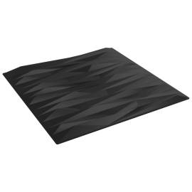 Panouri de perete 24 buc. negru 50x50 cm eps 6 m² piatră, 4 image