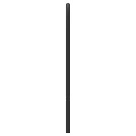 Tăblie de pat metalică, negru, 180 cm, 5 image