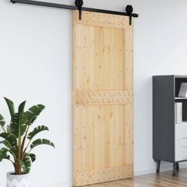 Ușă, 100x210 cm, lemn masiv de pin, 4 image