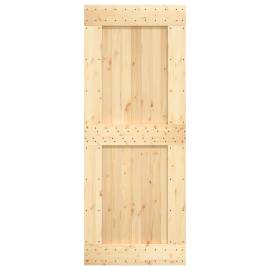 Ușă, 90x210 cm, lemn masiv de pin, 5 image