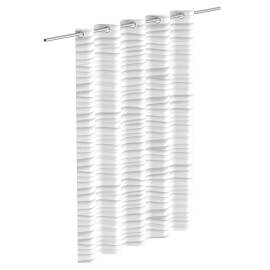 Eisl perdea de duș cu design vălurit, alb, 200x180x0,2 cm, 3 image