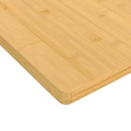 Blat de masă, 80x80x2,5 cm, bambus, 3 image