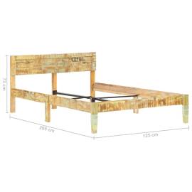 Cadru de pat, 120 x 200 cm, lemn masiv reciclat, 8 image