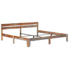 Cadru de pat, 200 x 200 cm, lemn masiv de sheesham, 2 image