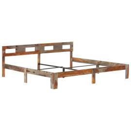 Cadru de pat, 200 x 200 cm, lemn masiv de sheesham, 11 image