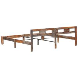 Cadru de pat, 200 x 200 cm, lemn masiv de sheesham, 5 image