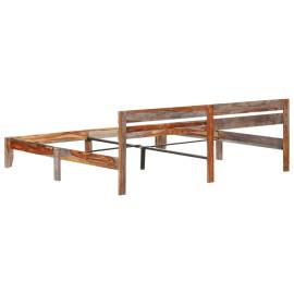 Cadru de pat, 200 x 200 cm, lemn masiv de sheesham, 4 image