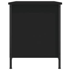 Comodă tv, negru, 80x40x50 cm, lemn prelucrat, 7 image
