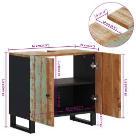 Dulap de chiuvetă 62x33x58 cm lemn masiv reciclat&lemn compozit, 11 image