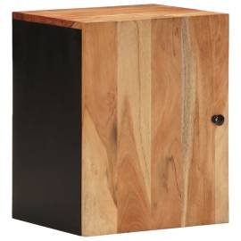 Dulap de perete de baie, 38x33x48 cm, lemn masiv de acacia, 2 image