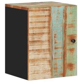 Dulap de perete de baie, 38x33x48 cm, lemn masiv reciclat, 2 image