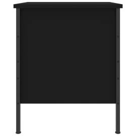 Noptieră, negru, 40x42x50 cm, lemn compozit, 7 image