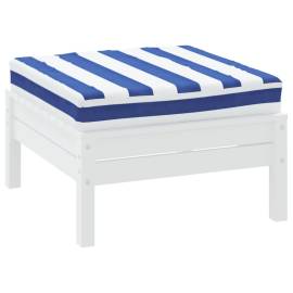 Pernă paleți, dungi albastre/albe, 60x60x10 cm, textil oxford, 3 image