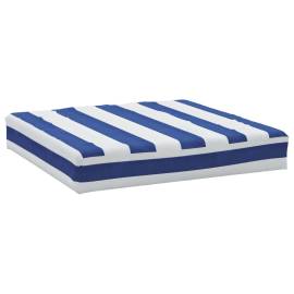 Pernă paleți, dungi albastre/albe, 60x60x10 cm, textil oxford, 2 image