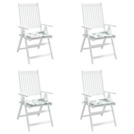 Perne de scaun, model frunze, 4 buc., 50x50x3 cm, textil, 3 image