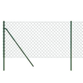 Gard de plasă de sârmă, verde, 1x10 m, 4 image