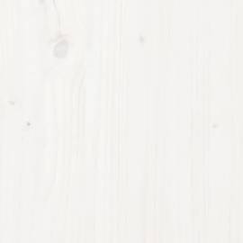 Pat de câini, alb, 75,5x55,5x28 cm, lemn masiv de pin, 6 image