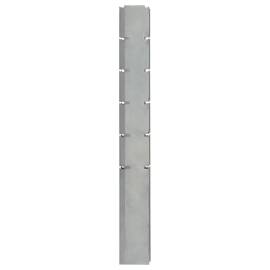 Stâlpi de gard de grădină 10 buc. argintiu 160 cm oțel, 4 image