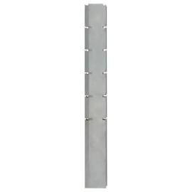 Stâlpi de gard de grădină 20 buc. argintiu 160 cm oțel, 4 image