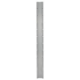 Stâlpi de gard de grădină 20 buc. argintiu 220 cm oțel, 5 image