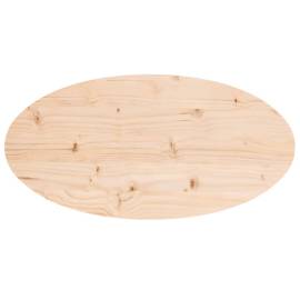 Blat de masă, 70x35x2,5 cm, lemn masiv de pin, oval, 4 image