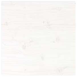 Blat de masă, alb, 50x50x2,5 cm, lemn masiv de pin, pătrat, 4 image