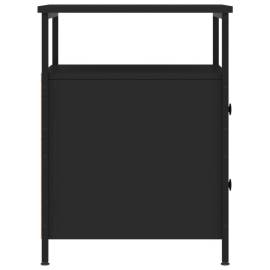 Noptieră, negru, 44x45x60 cm, lemn compozit, 7 image