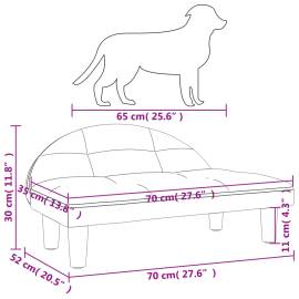 Pat de câini, crem, 70x52x30 cm, material textil, 7 image