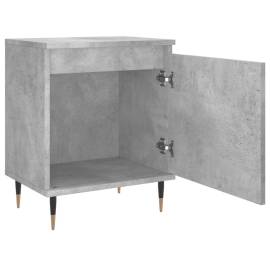 Noptieră, gri beton, 40x30x50 cm, lemn compozit, 6 image