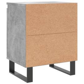Noptieră, gri beton, 40x30x50 cm, lemn compozit, 8 image