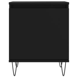 Noptieră, negru, 40x30x50 cm, lemn compozit, 5 image