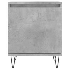 Noptiere, 2 buc., gri beton, 40x30x50 cm, lemn compozit, 5 image