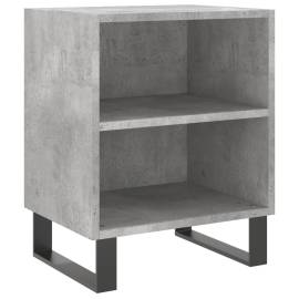 Noptiere, 2 buc., gri beton, 40x30x50 cm, lemn compozit, 4 image