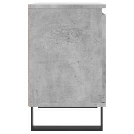Noptiere, 2 buc., gri beton, 40x30x50 cm, lemn compozit, 7 image