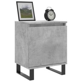 Noptiere, 2 buc., gri beton, 40x30x50 cm, lemn compozit, 3 image